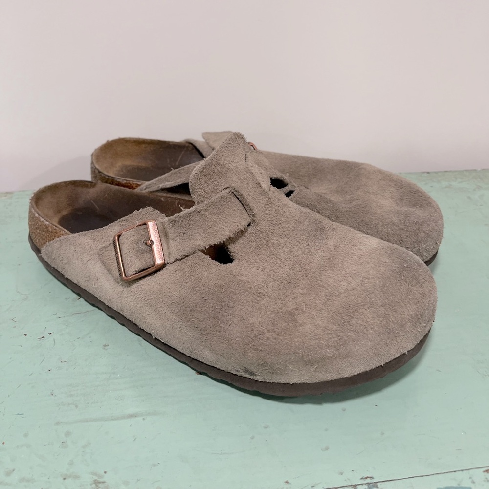 Birkenstock taupe Boston clog mens size 10 43